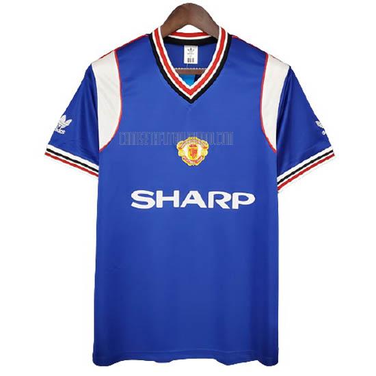 camiseta retro manchester united segunda 1985-1986