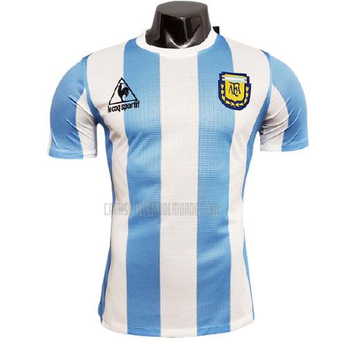 camiseta retro maradona argentina edición de jugador primera 1986