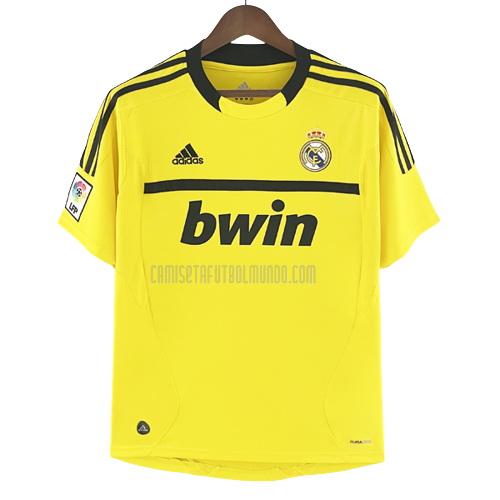 camiseta retro real madrid portero amarillo 2011-2012
