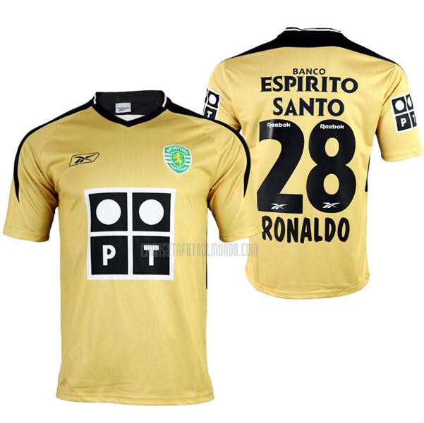 camiseta retro ronaldo sporting cp segunda 2003-2004