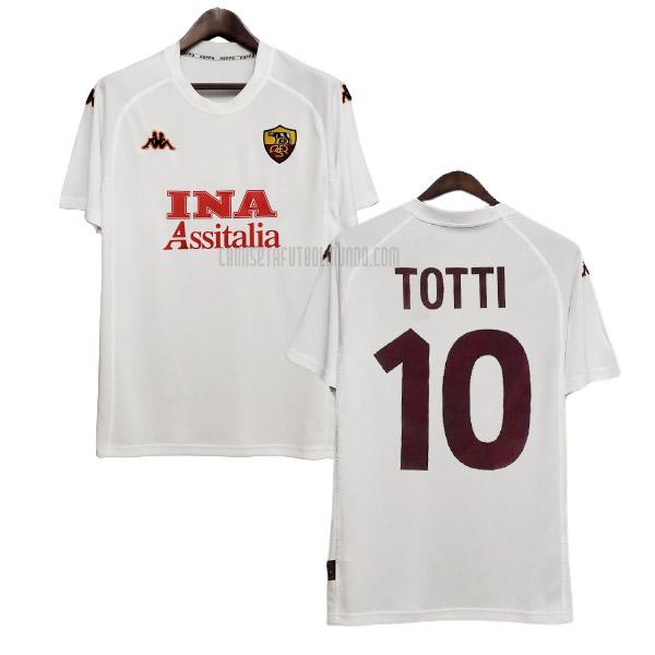 camiseta retro totti roma segunda 2000-2001
