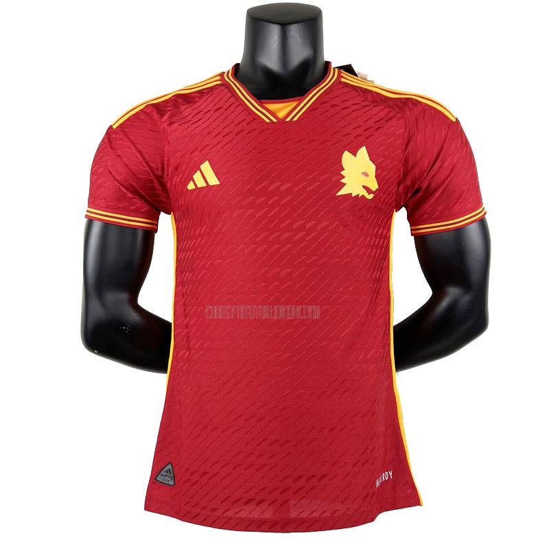 camiseta roma edición de jugador primera 2023-2024