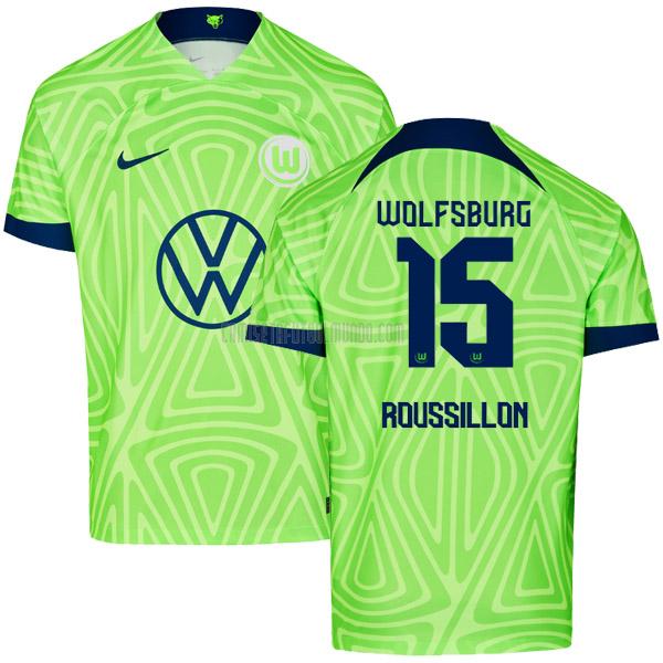 camiseta roussillon wolfsburg primera 2022-2023