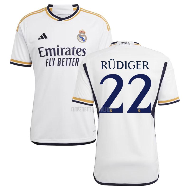 camiseta rudiger real madrid primera 2023-2024
