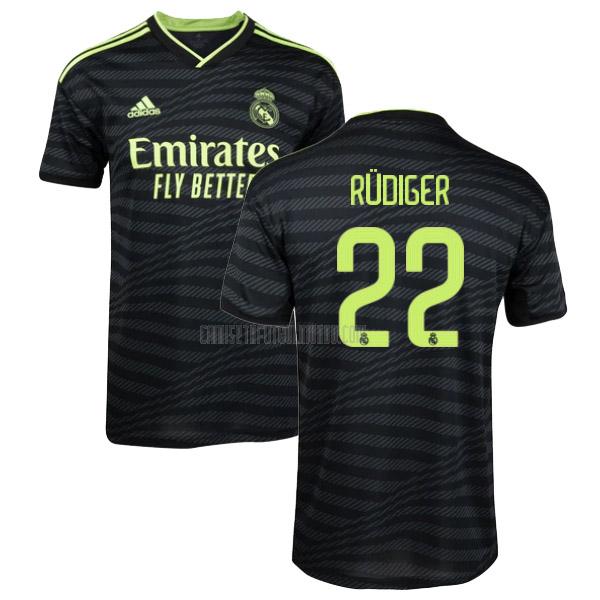 camiseta rudiger real madrid tercera 2022-2023