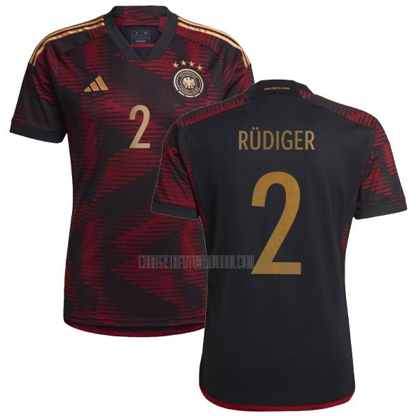 camiseta rüdiger alemania copa mundial segunda 2022