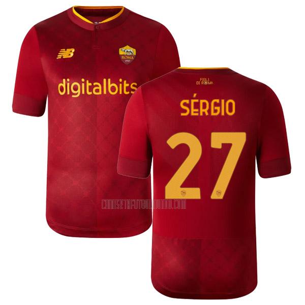 camiseta sergio del roma del primera 2022-2023
