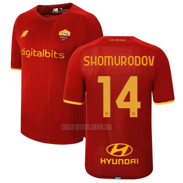 camiseta shomurodov del roma del primera 2021-2022