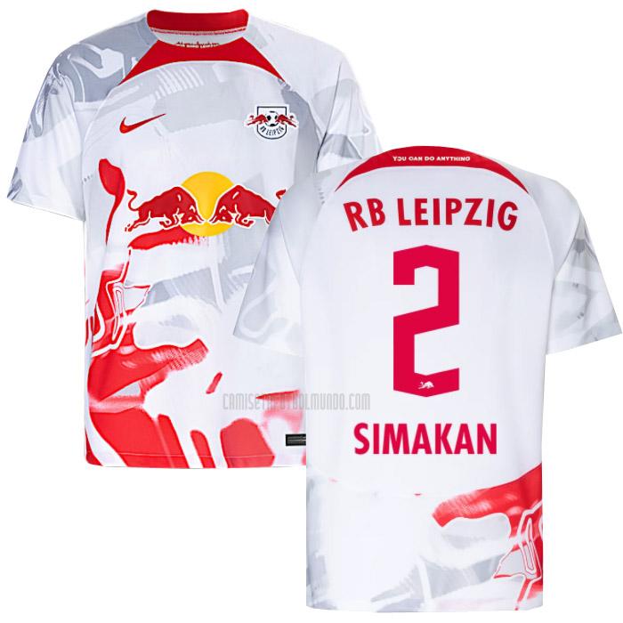 camiseta simakan rb leipzig primera 2022-2023