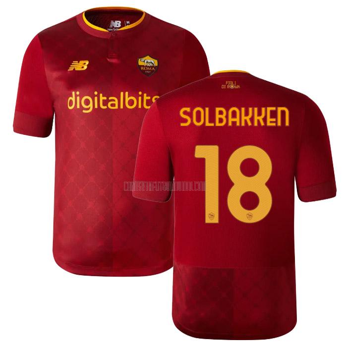 camiseta solbakken roma primera 2022-2023