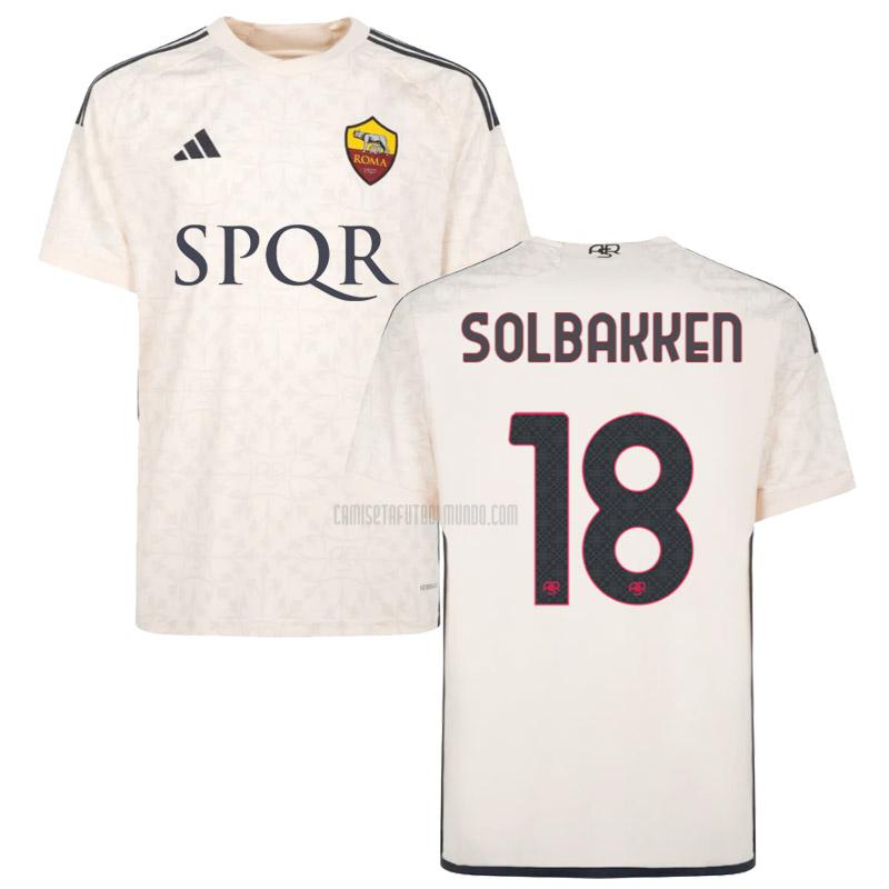 camiseta solbakken roma segunda 2023-2024
