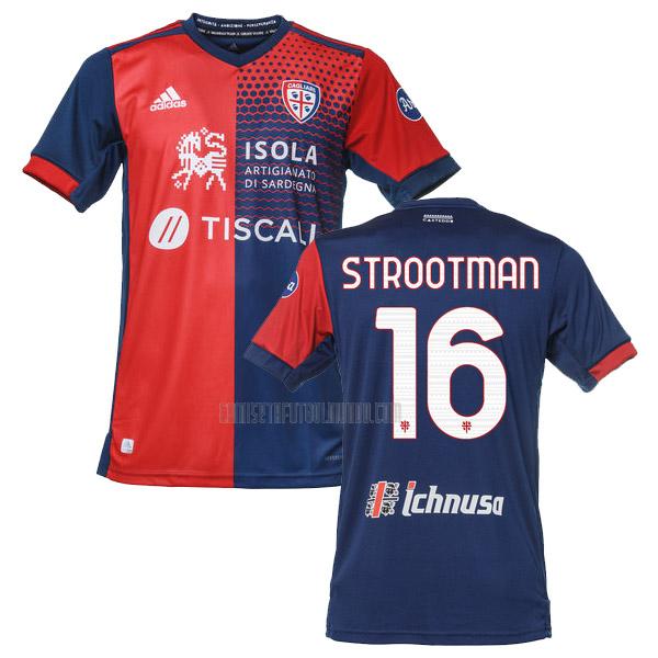 camiseta strootman del cagliari calcio del primera 2021-2022