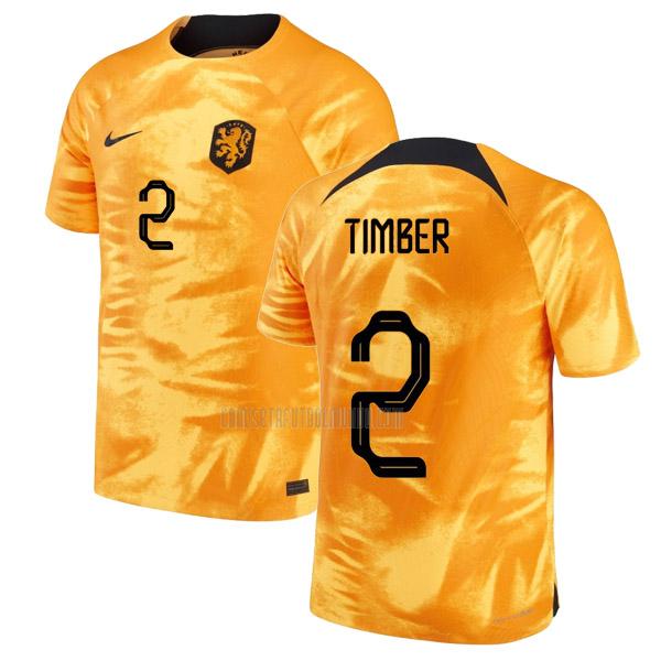 camiseta timber holanda copa mundial primera 2022
