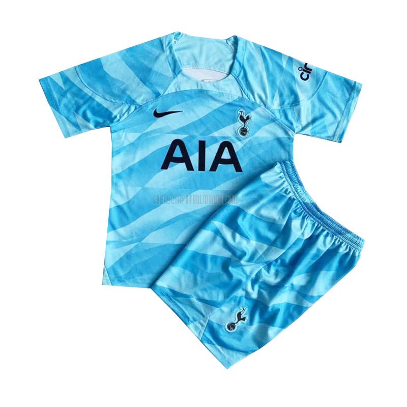 camiseta tottenham hotspur niños portero azul 2023-2024