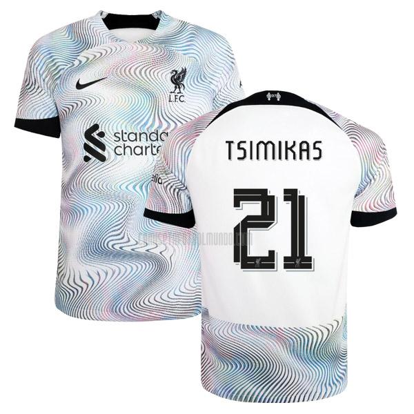 camiseta tsimikas liverpool segunda 2022-2023