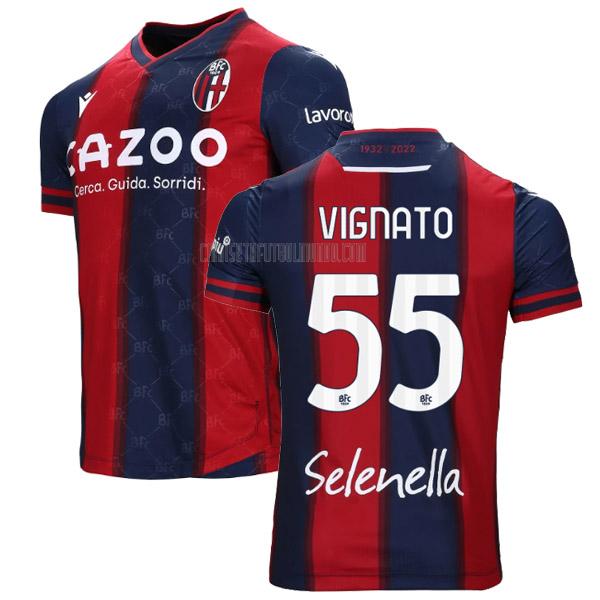 camiseta vignato bologna primera 2022-2023