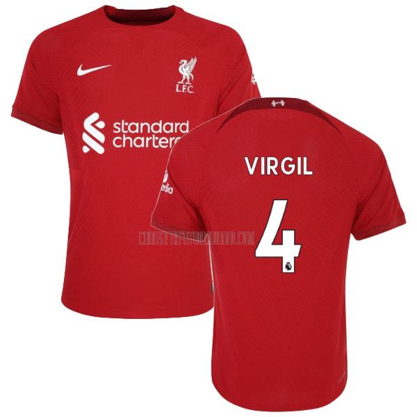 camiseta virgil del liverpool del primera 2022-2023