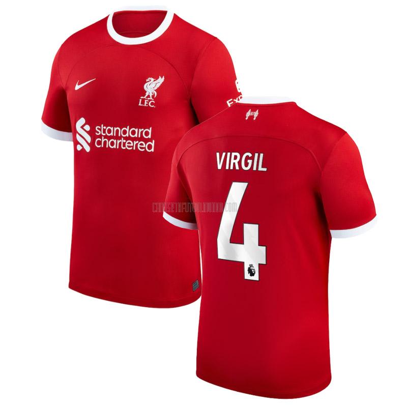 camiseta virgil liverpool primera 2023-2024