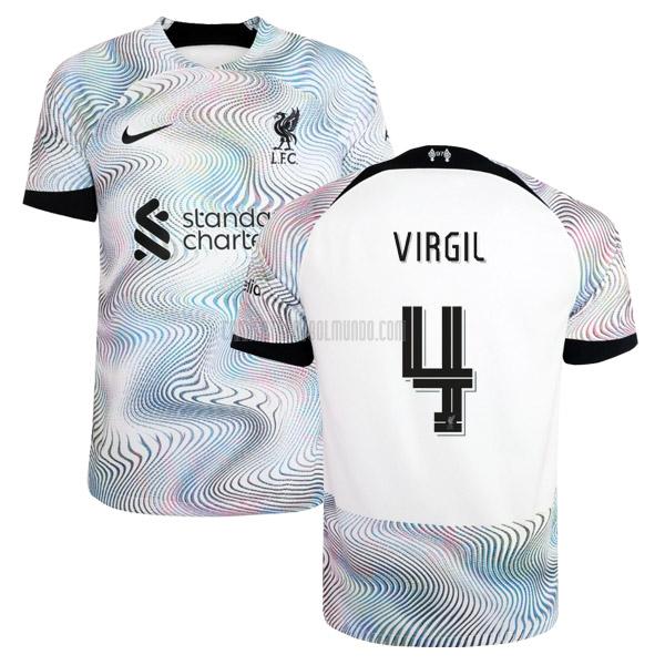 camiseta virgil liverpool segunda 2022-2023