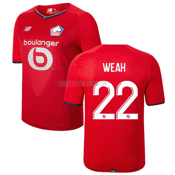 camiseta weah del lille del primera 2021-2022