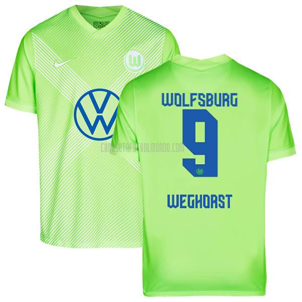 camiseta weghorst del wolfsburg del primera 2020-2021