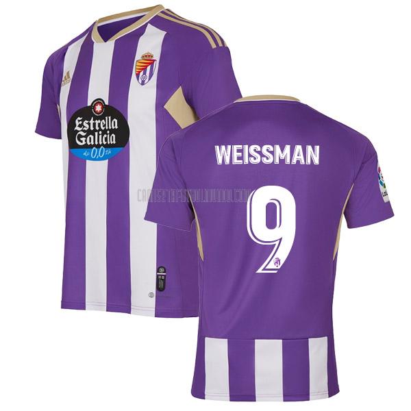 camiseta weissman real valladolid primera 2022-2023