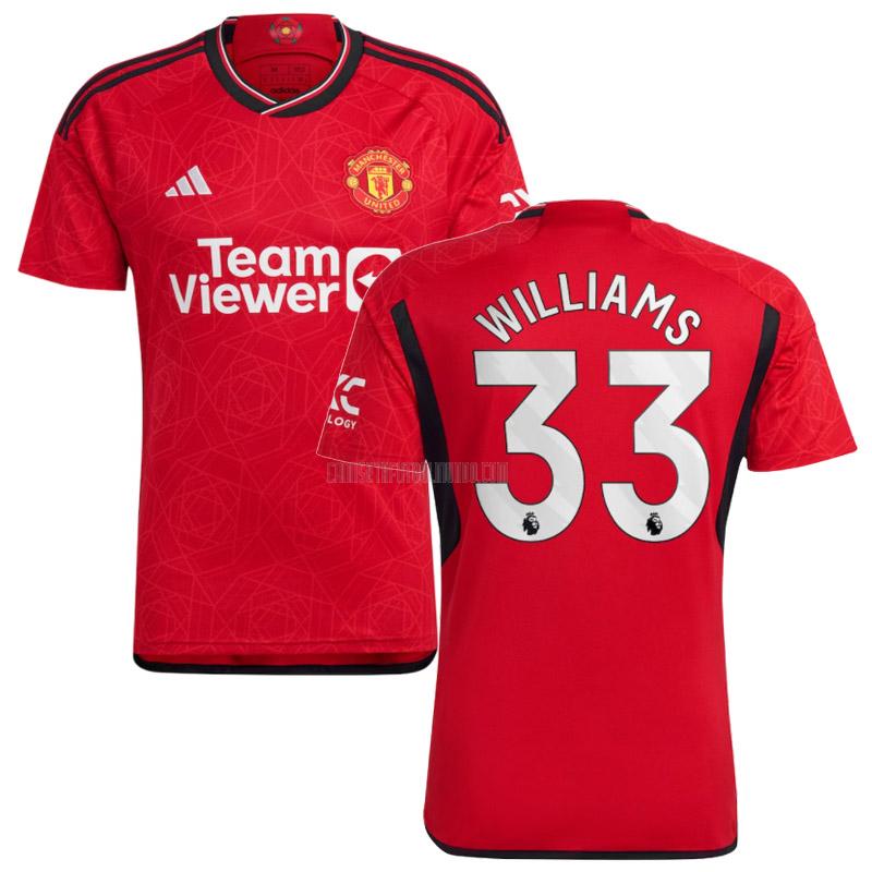 camiseta williams manchester united primera 2023-2024