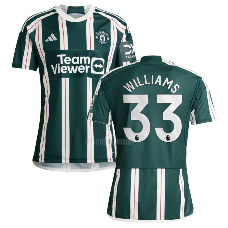 camiseta williams manchester united segunda 2023-2024