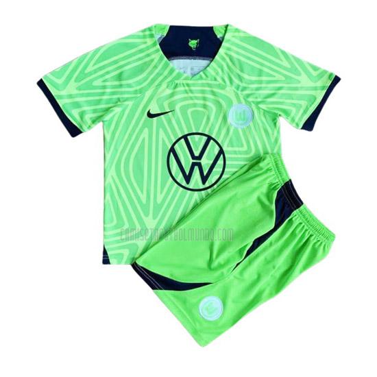 camiseta wolfsburg niños primera 2022-2023