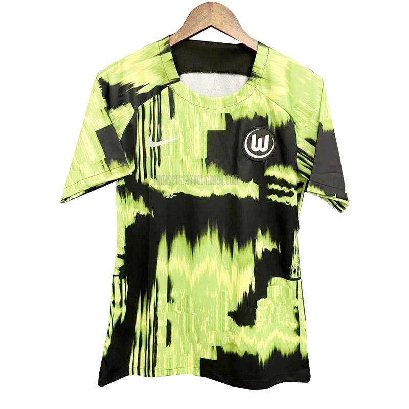 camiseta wolfsburg verde negro 2023-2024