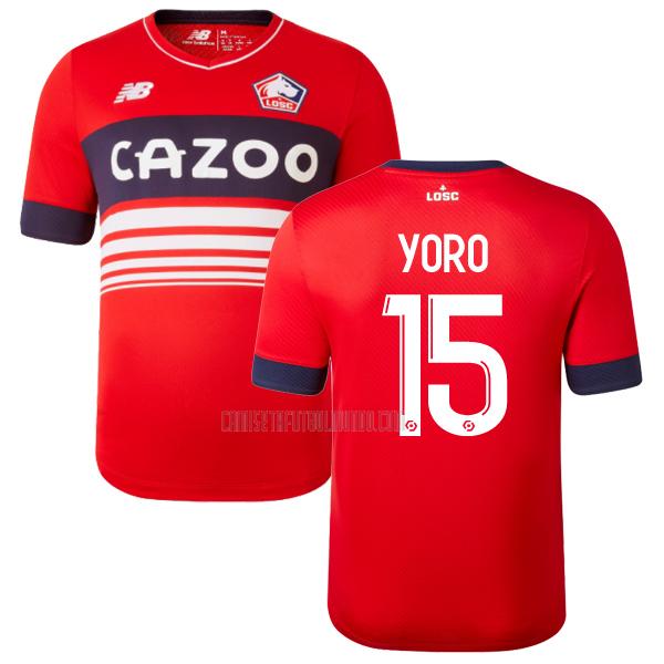 camiseta yoro lille primera 2022-2023