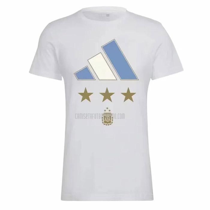 camisetas argentina 3 star blanco 2022