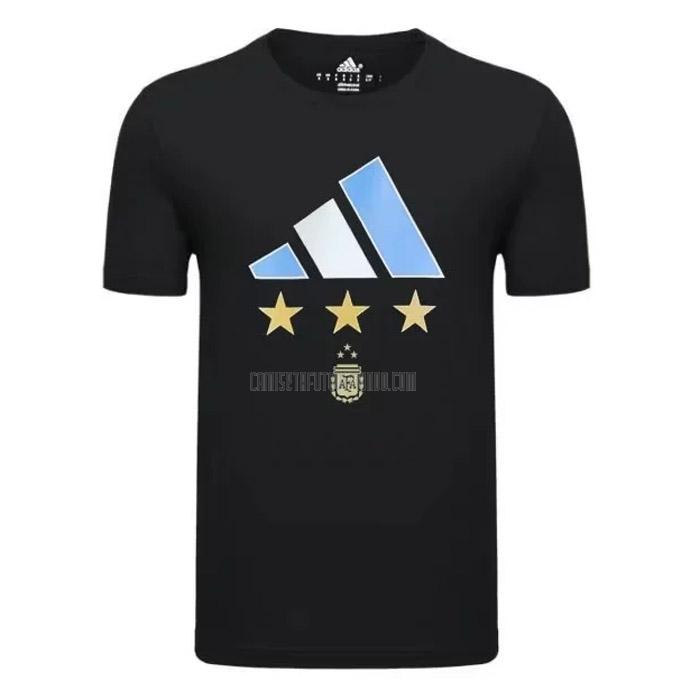 camisetas argentina 3 star negro 2022