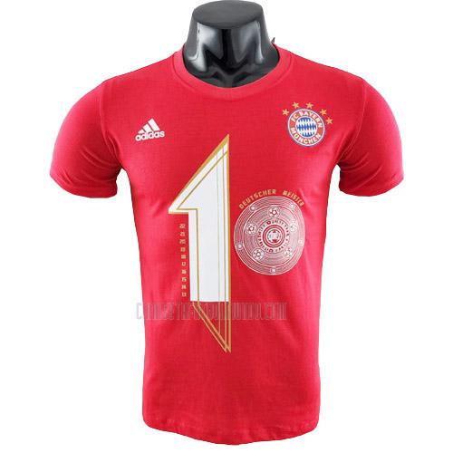 camisetas bayern munich campeón 10 rojo 2022