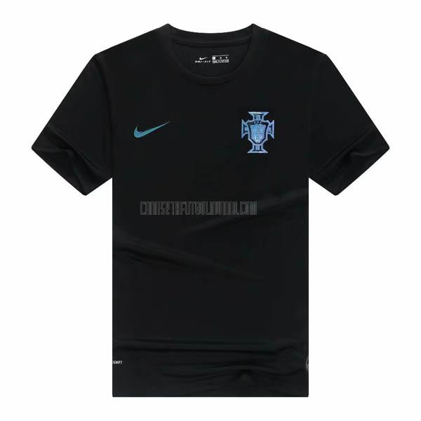 camisetas del portugal del negro 2020-2021