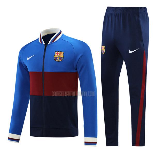 chaqueta barcelona 08g33 azul rojo 2021-2022