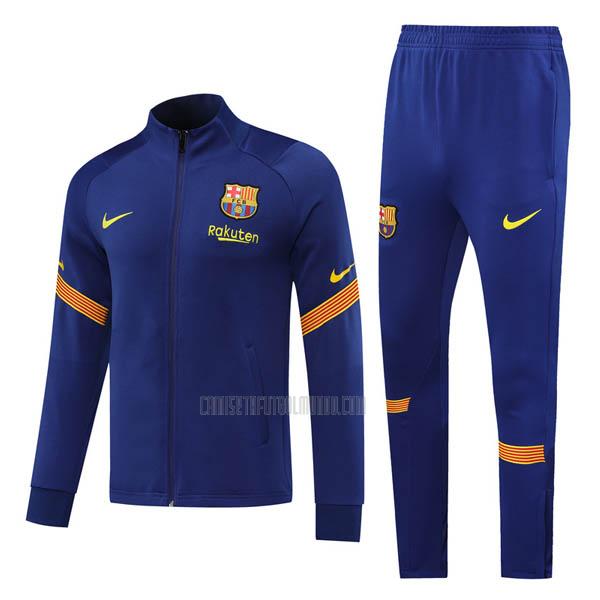 chaqueta barcelona azul 2020-21
