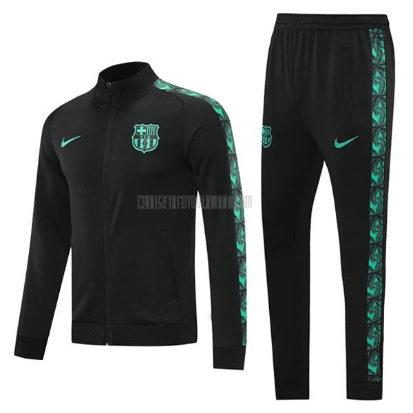 chaqueta barcelona negro-verde 2020-2021