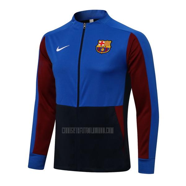 chaqueta barcelona top azul-negro 2021-2022