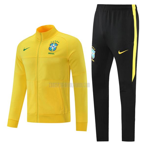 chaqueta brasil 08g57 amarillo 2021-2022