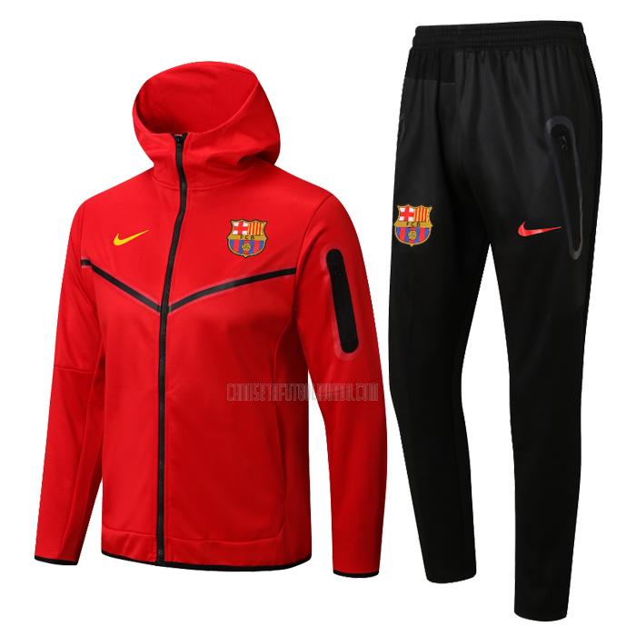chaqueta con capucha barcelona 22125a1 rojo 2022-2023