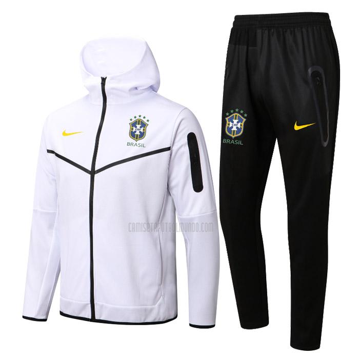 chaqueta con capucha brasil 22125a1 blanco 2022-2023