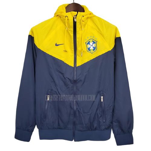 chaqueta de tormenta brasil azul amarillo 2021-2022