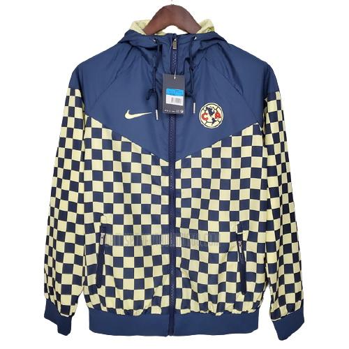 chaqueta de tormenta club america azul amarillo 2021