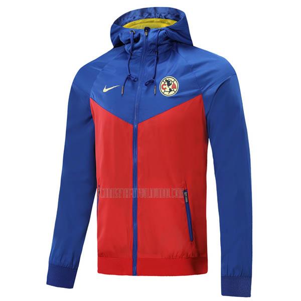chaqueta de tormenta club america rojo azul 2020-2021