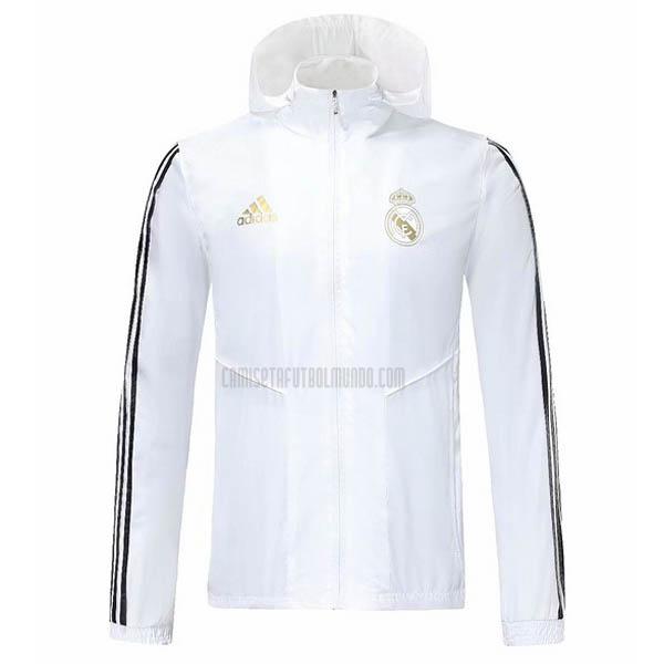 chaqueta de tormenta real madrid blanco 2019-20