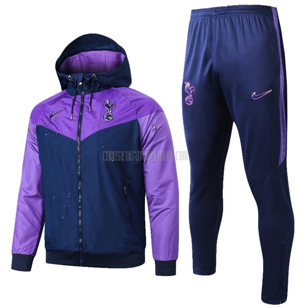 chaqueta de tormenta tottenham azul púrpura 2019-20