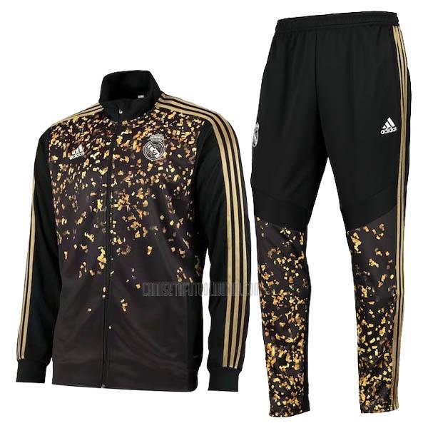 chaqueta real madrid oro negro 2019-20