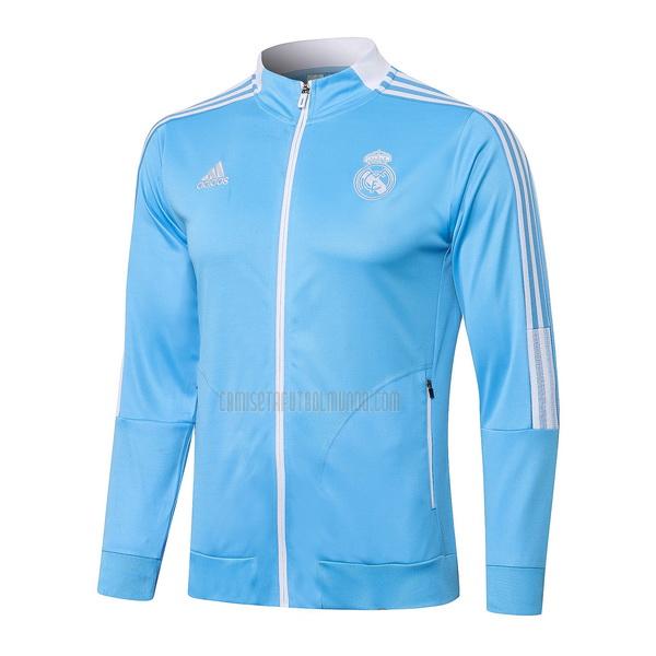 chaqueta real madrid top azul 2021-2022