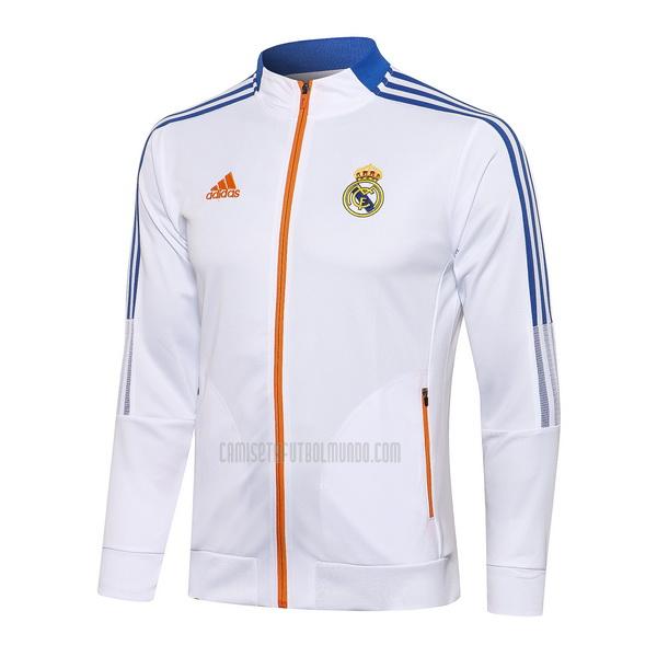 chaqueta real madrid top blanco 2021-2022